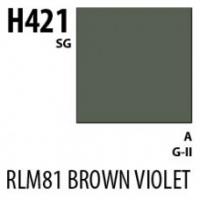 Краска акриловая Mr.Hobby RLM81 Brown Violet (коричнево-фиолетовый), полуглянцевая, 10 мл (H421)