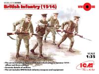 1/35 Британская пехота _1914__ _4 фигуры_ _ICM_ 35684_