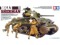 1/35 Американский танк M4A3 Sherman с 75мм орудием _Tamiya_ 35250_