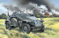 1/72 Sd_Kfz_223_ Немецкий подвижный пункт связи_ бронеавтомобиль _ICM_ 72421_