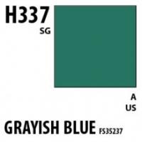 Краска акриловая Mr.Hobby Grayish Blue FS35237 (серо-синий), полуглянцевая, 10 мл (H337)