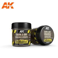 Темная сухая треснувшая земля AK Dark & Dry Crackle Effects_ 100мл _AK8032_