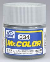Краска акриловая Mr_Hobby Barley Gray BS4800/18B21 _перлово-серый__ полуглянцевая_ 10 мл _С334_
