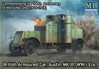 1/72 Британский бронированный автомобиль_ Остин_ МК III_ 1 МВ _MB_ 72007_