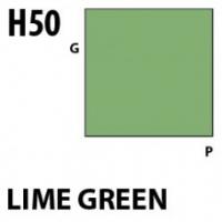 Краска акриловая Mr.Hobby Lime Green (лимонно-зеленый), глянцевая, 10 мл (H50)