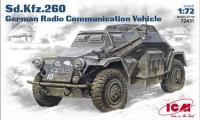 1/72 Sd_Kfz_260_ Немецкий подвижный пункт связи _ICM_ 72431_