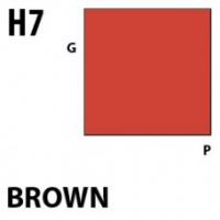 Краска акриловая Mr.Hobby Brown (коричневый), глянцевая, 10 мл (H7)