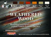 Набор из 6 акриловых красок Lifecolor_ Weathered Wood _CS 20_