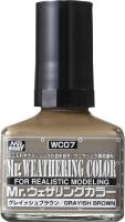 Смывка Mr_ Weathering Color_ серо-коричневая_ 40 мл _wco7_