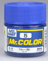 Краска акриловая Mr_Hobby Blue _базовый синий__ глянцевая_ 10 мл _С5_