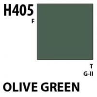 Краска акриловая Mr_Hobby Olive Green _оливково-зеленый__ матовая_ 10 мл _H405_