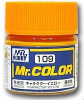 Краска акриловая Mr_Hobby Character Yellow_ полуглянцевая_ 10 мл _C109_