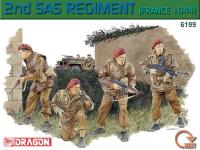 1/35 2-й корпус Особой Военной службы _SAS__ Франция_ 1944г__ 4 фигуры _Dragon_ 6199_