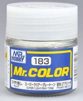 Краска акриловая Mr_Hobby Super Clear Gray Tone _супер прозр_ серый тон__ матовая_ 10 мл _C183_