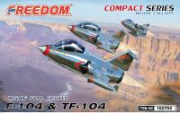 F104J & TF104 USAF (Compact Series), 2 модели в упаковке (Freedom, 162704)