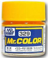 Краска акриловая Mr.Hobby Yellow FS13538 (желтый), глянцевая, 10 мл (C329)