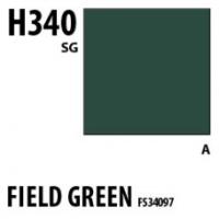 Краска акриловая Mr_Hobby Field Green FS34097 _полевой зеленый__ полуглянцевая_ 10 мл _H340_