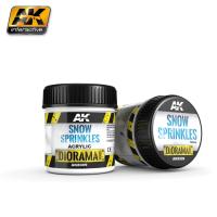 Текстурная паста для имитации снега AK Snow Sprinkles_ акрил_ 100мл _AK8009_