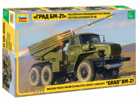 1/35 Российская самоходная реактивная система залпового огня БМ-21 _Град_ _Звезда_ 3655_
