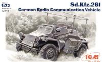 1/72 Sd_Kfz_261_ Немецкий подвижный пункт связи_ бронеавтомобиль _ICM_ 72441_