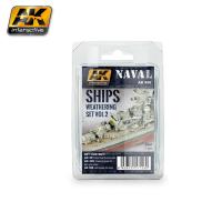 Ships Weathering Set Vol_2 _везеринг кораблей_ набор _2__ эмаль_ 3х35мл _AK556_