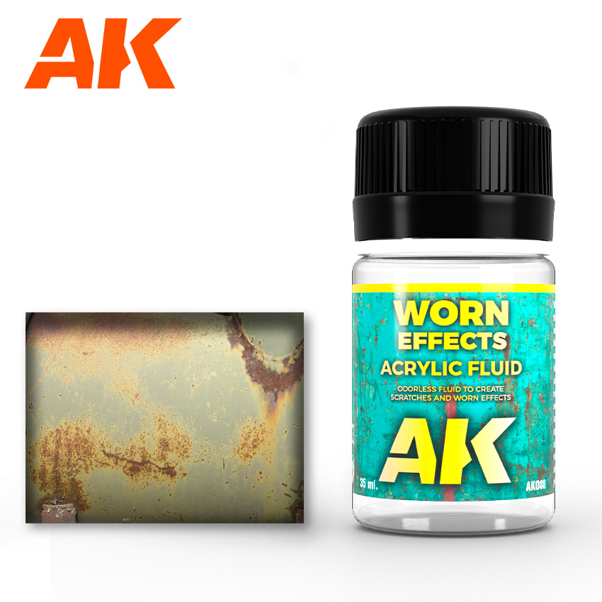 Ak wear. AK interactive Wash Dark. Worn Effects. Филве 88 жидкость.