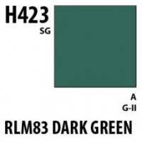 Краска акриловая Mr.Hobby RLM83 Dark Green (темно-зеленый), полуглянцевая, 10 мл (H423)