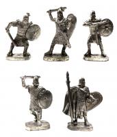 Византийцы, 5 фигур, пьютер (Солдатики Публия, 4007)