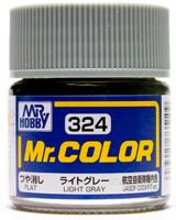 Краска акриловая Mr.Hobby Light Gray (светло-серый), матовая, 10 мл (C324)