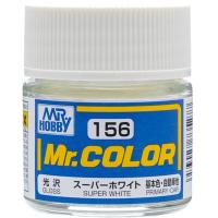 Краска акриловая Mr_Hobby Super White _супер-белая__ глянцевая_ 10 мл _C156_