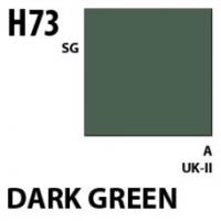Краска акриловая Mr_Hobby Dark Green _темно-зеленый__ полуглянцевая_ 10 мл _H73_