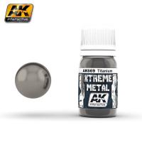 Краска Xtreme Metal Titanium, эмаль, 30мл (AK669)