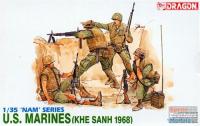 1/35 Американские морпехи_ Кхешань_ 1968г__ 4 фигуры _Dragon_ 3307_