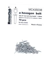 Шестигранный болт_ 70шт__ шляпка 1_2мм_ диам_посад_отв_ 0_8мм _MC435038_