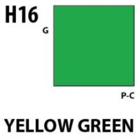 Краска акриловая Mr_Hobby Yellow-green _желто-зеленая__ глянцевая_ 10 мл _H16_
