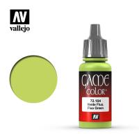 Краска Fluo_Green _флуоресцентный зеленый__ акрил_ 17 мл _Vallejo_ 72104_