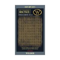 Немецкие номера для наземной техники_ Сет 5_2 Контурные_ чёрные_ высота 190 мм _HDF-MP-3511_