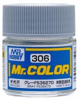 Краска акриловая Mr.Hobby Gray FS36270 (серый), полуглянцевая, 10 мл (C306)