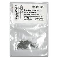 Slotted Hex Nuts on a washer_ 130 шт__ шляпка 0_8мм_ диам_посад_отв_ 0_6мм _MC435123_