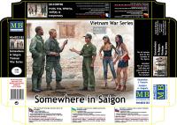 1/35 Фигуры_ Где-то в Сайгоне_ Серия войны во Вьетнаме _MB_ 35185_