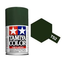 TS-2 Dark Green (Темно-зеленая) краска-спр.100мл. (Tamiya, 85002)