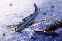 1/48 Самолет SB2U-3 Vindicator _Battle of Midway_ _Academy_ 12324_