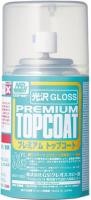 Лак Premium TOPCOAT Gloss, глянец, на водной основе, спрей, 88мл (Mr.Hobby, B601)