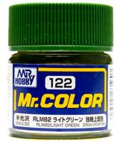 Краска акриловая Mr_Hobby RLM82 Light Green _светло-зеленая__ полуглянцевая_ 10 мл _C122_