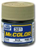 Краска акриловая Mr_Hobby Light Brown _светло-коричневый__ полуглянцевая_ 10 мл _C321_