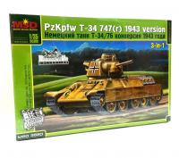 1/35 Немецкий танк Т-34/76 (PzKpfw 747(r)), конверсия 1943 г. (MSD, 3580)