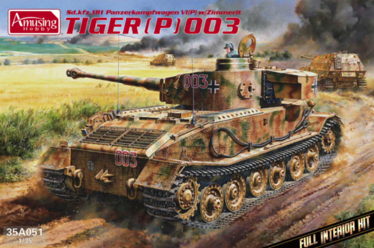 Amusing Hobby 1 35 35a051 тигр Порше с интерьером Tiger p 003 Interior