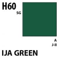 Краска акриловая Mr_Hobby IJA Green _японский зеленый__ полуглянцевая_ 10 мл _H60_