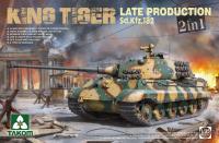 1/35 Нем. тяжелый танк Sd.Kfz.182 King Tiger Late Production 2 in 1 (Takom, 2130)