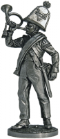 Горнист роты егерей Авангардного батальона. Брауншвейг, 1815 г (EkCastings, NAP-51)